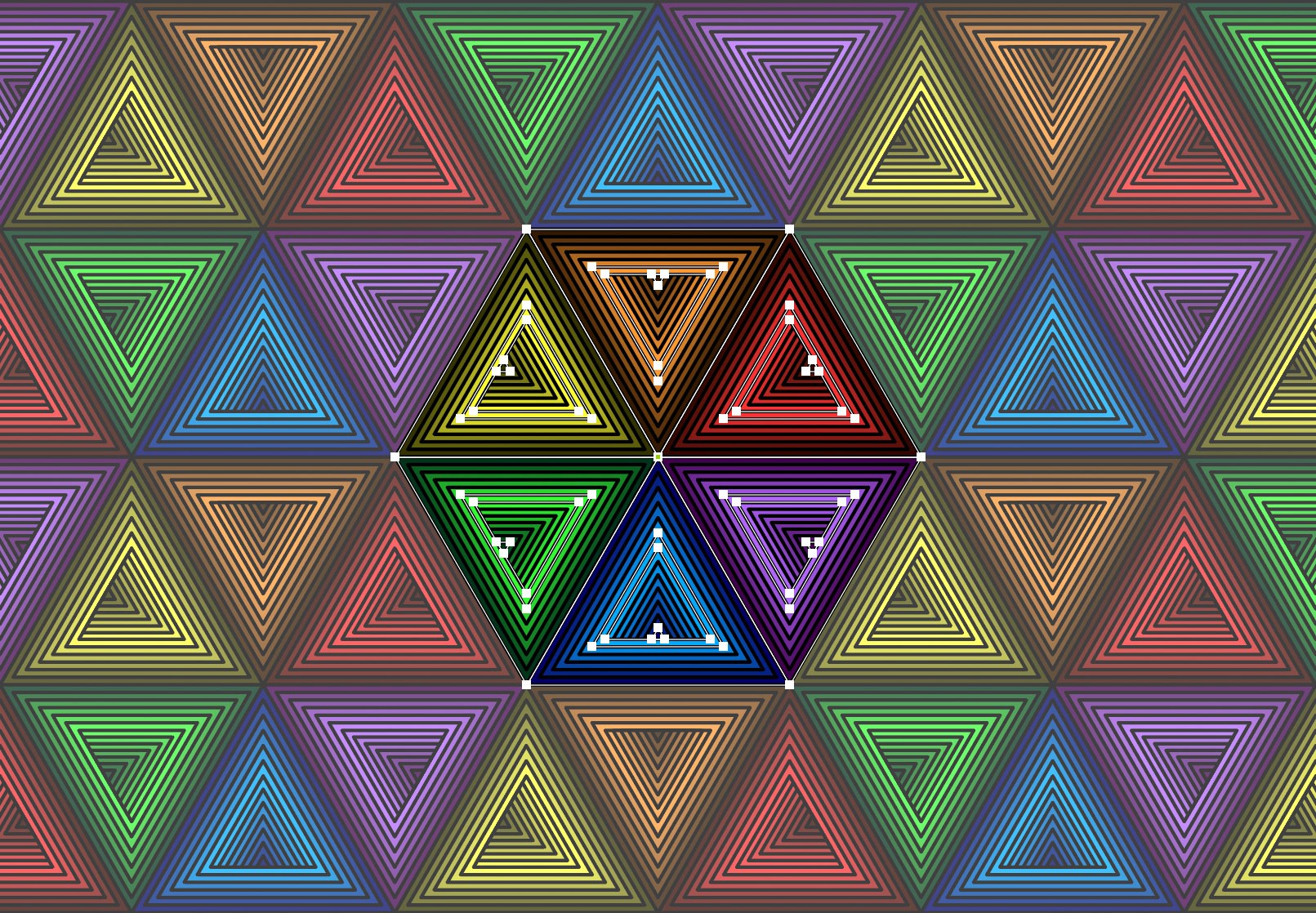 Regular Multicolor Triangle Background Gráfico por davidzydd